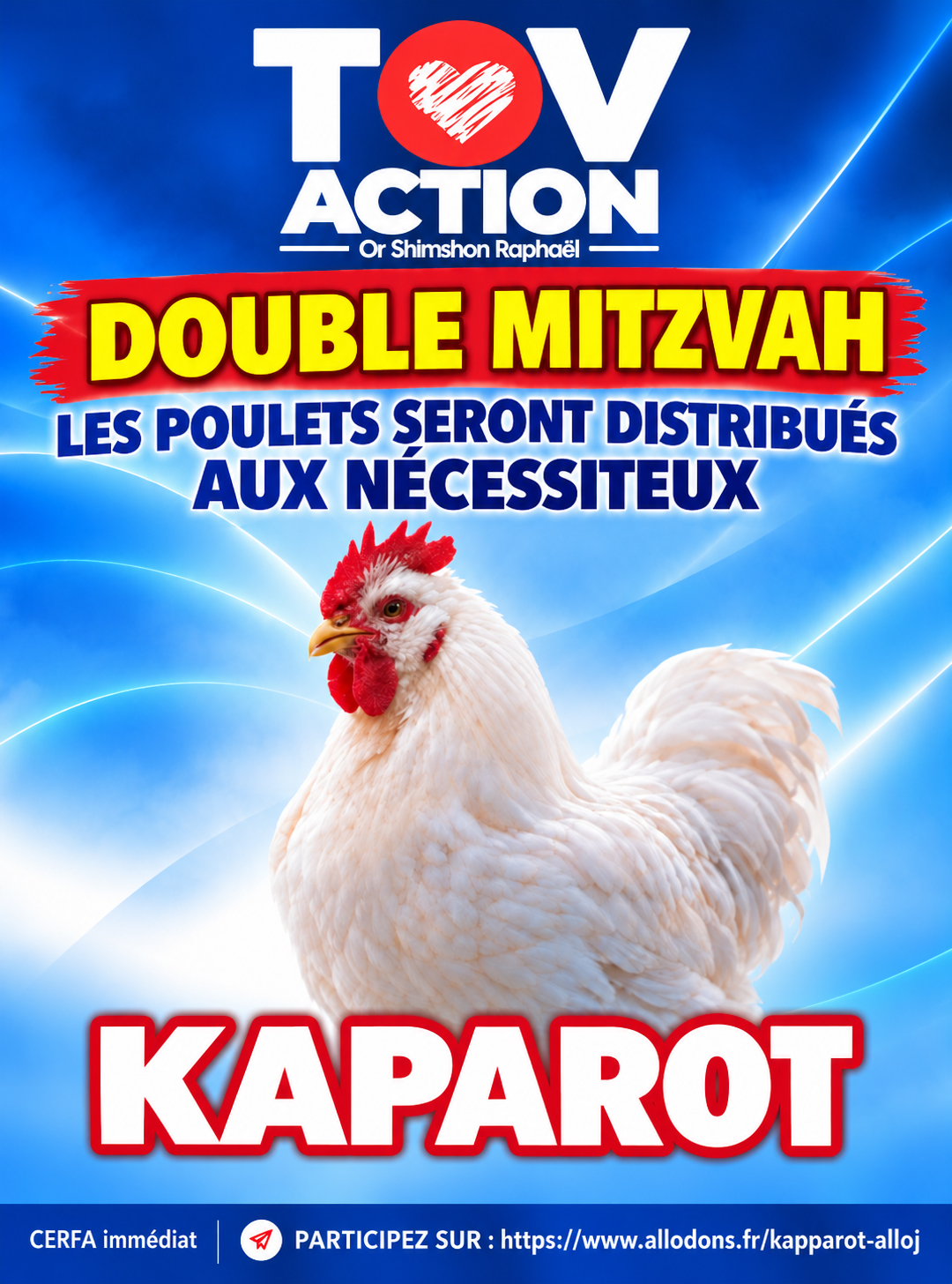 KAPPAROT : UNE DOUBLE MITZVA